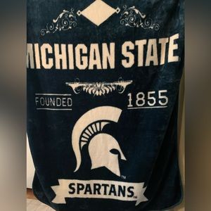 MSU soft plush blanket 4’x 5’